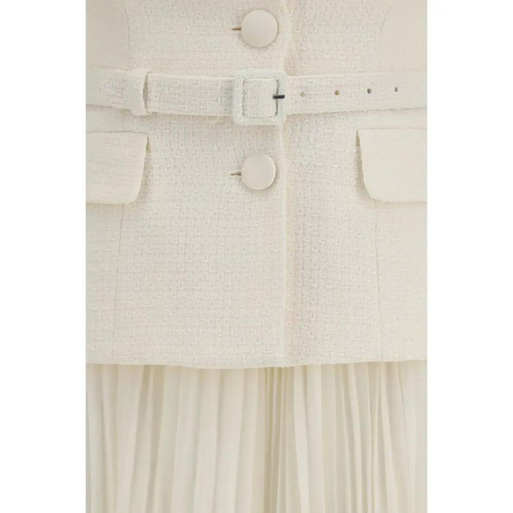 Self-Portrait Beige Polyester Cocktail Dress
