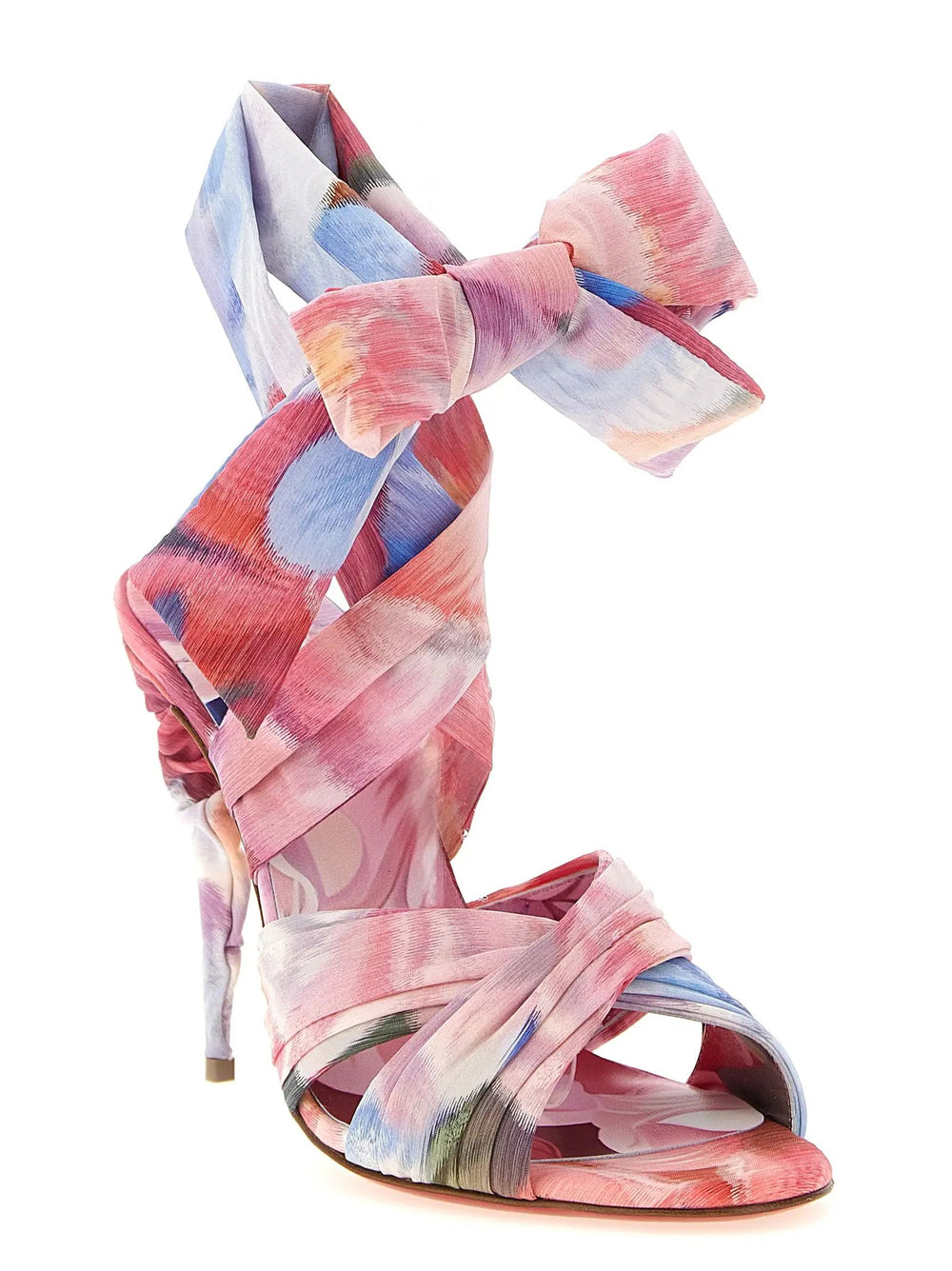 Christian Louboutin Sample Sale | Christian Louboutin Multicolor Nylon Stiletto Heel Sandals - | Designer outlet