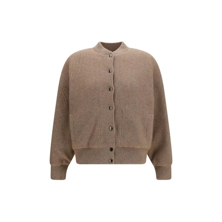 Brunello Cucinelli Beige Cashmere Bomber