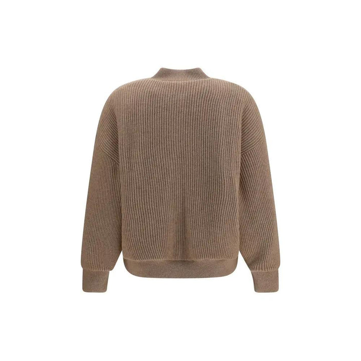 Brunello Cucinelli Beige Cashmere Bomber
