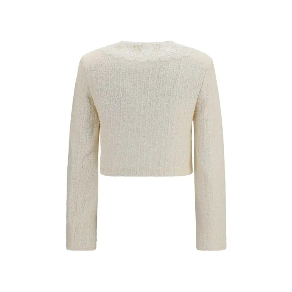 Self-Portrait Sample Sale | Self-Portrait Beige Polyester Full-Length Jacket - | Designer outlet