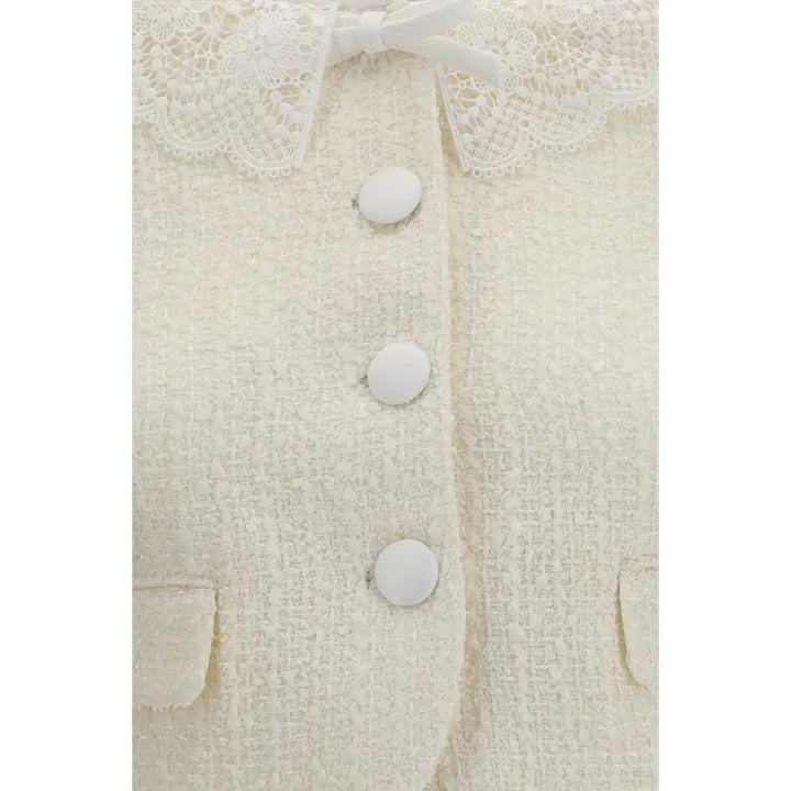 Self-Portrait Beige Polyester Full-Length Jacket