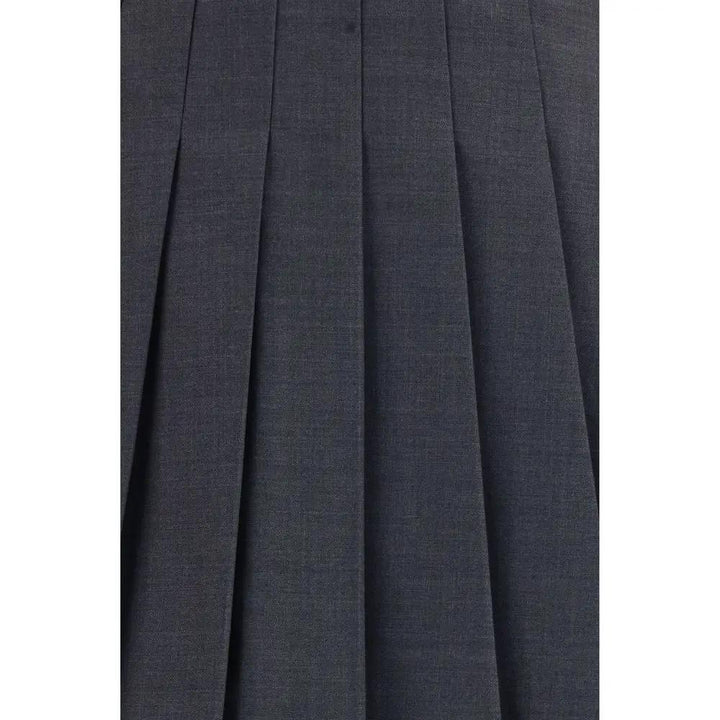 Self-Portrait Gray Polyamide Mini Skirt