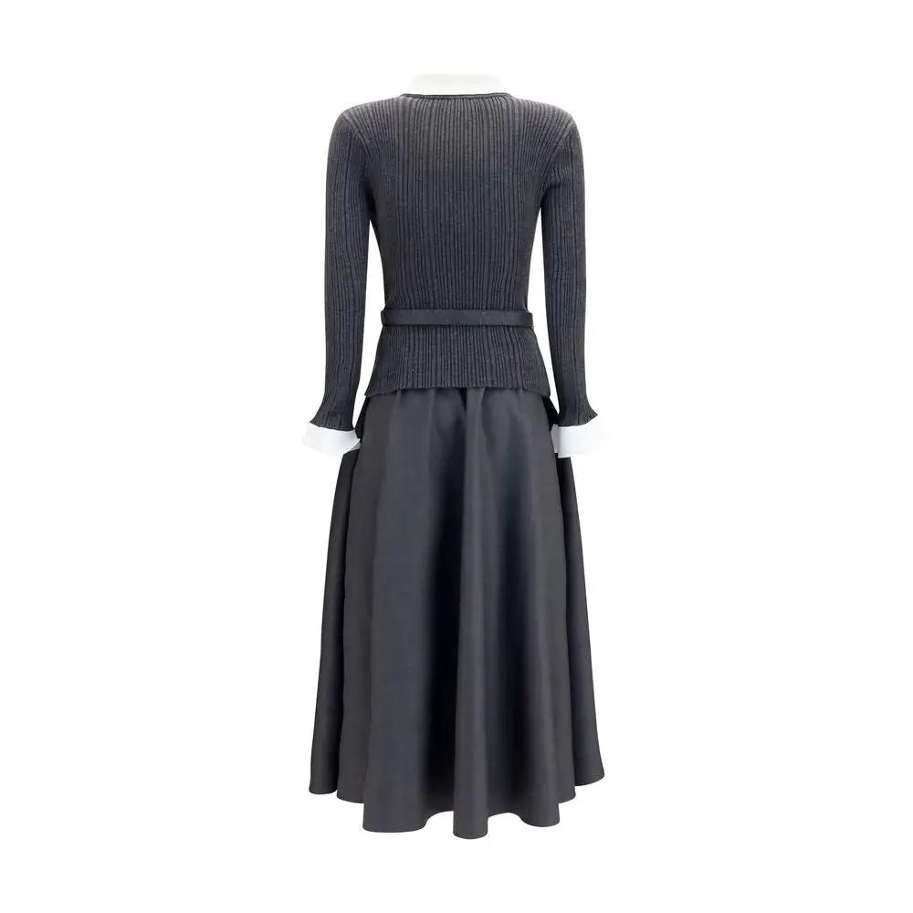 Self-Portrait Sample Sale | Self-Portrait Gray Polyamide Casual Dress - | Designer outlet