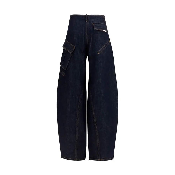 Self-Portrait Blue Cotton Cargo Pants