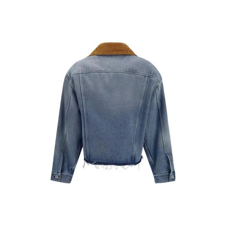 Miu Miu Sample Sale | Miu Miu Blue Cotton Denim Jacket - | Designer outlet