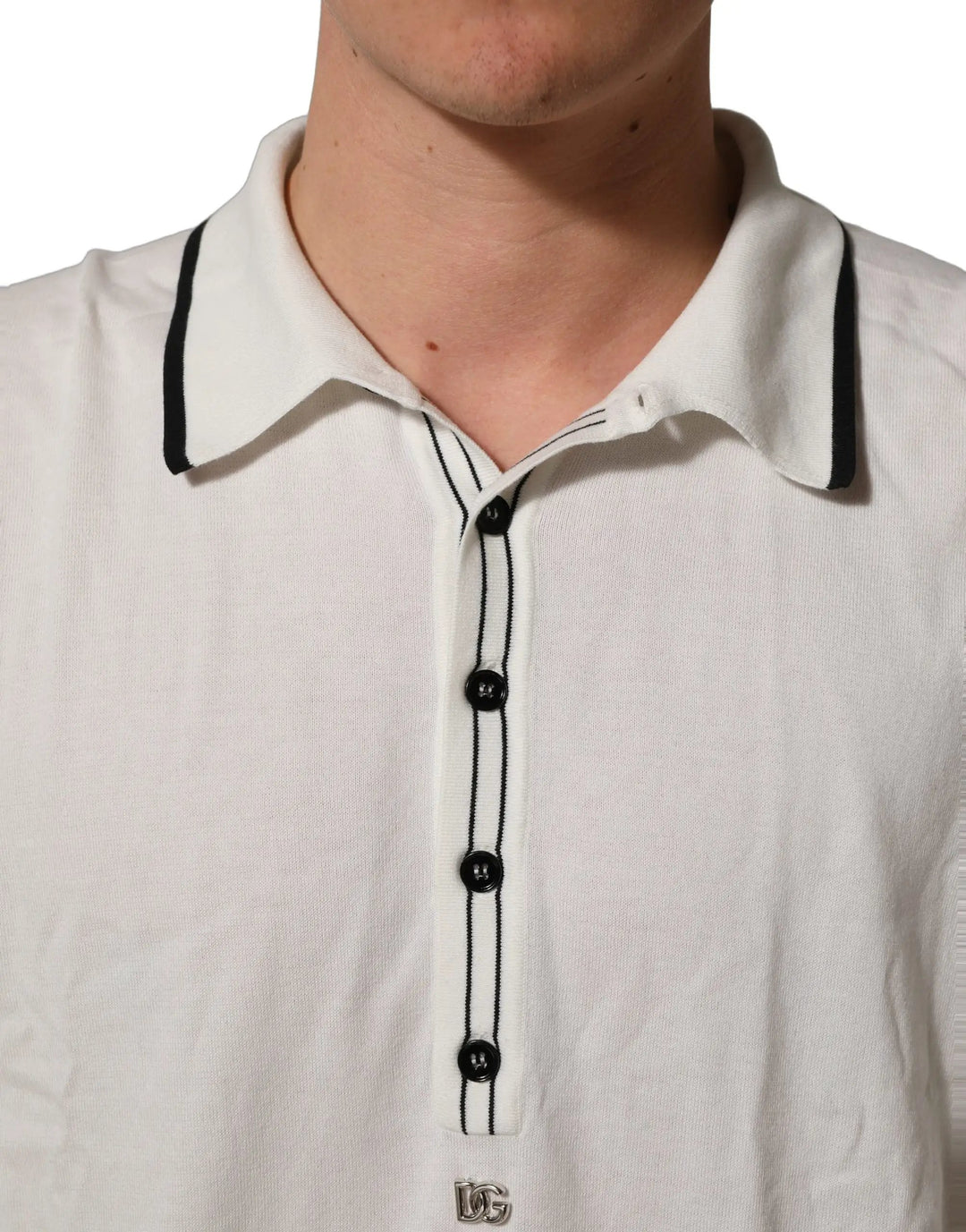 Dolce &amp; Gabbana Black Leaf Print Silk Men Crew Neck T-shirt