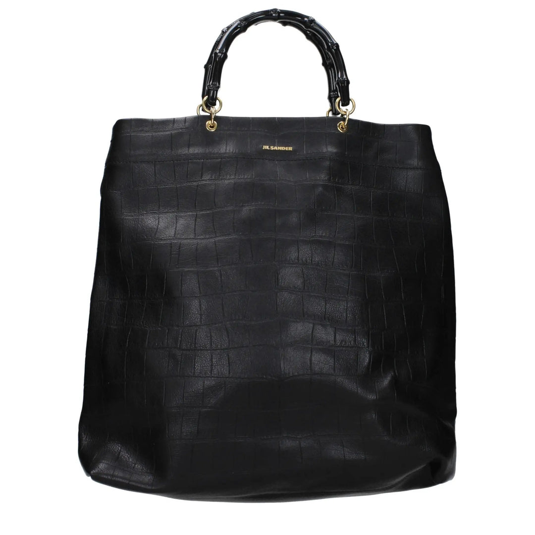 Jil Sander Black Leather Handbag