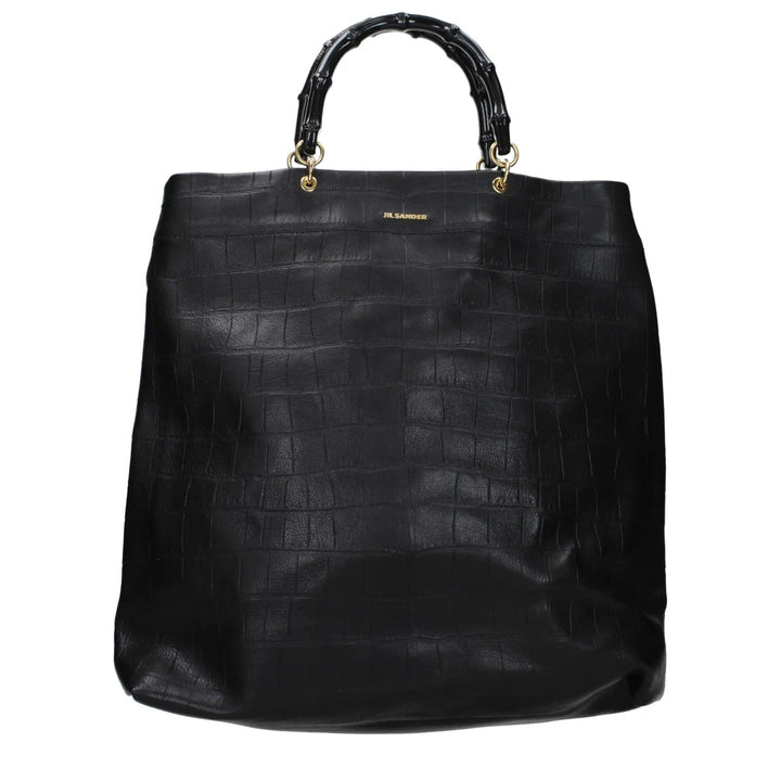 Jil Sander Black Leather Handbag