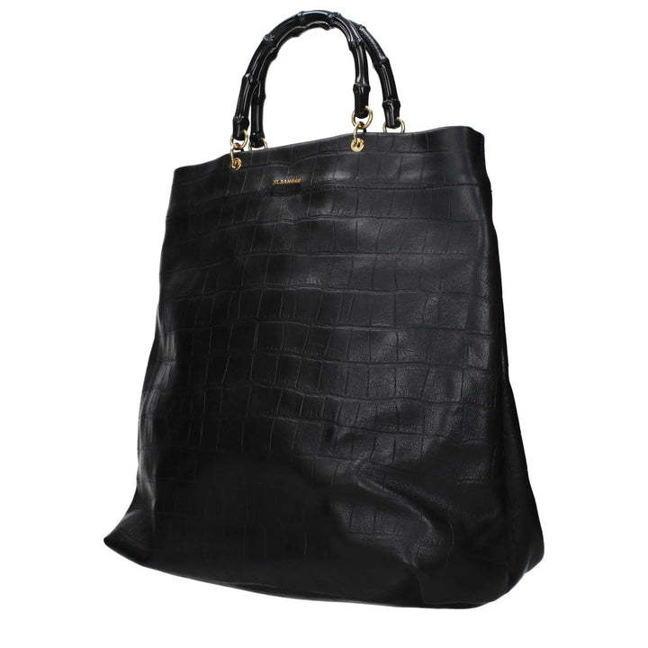 Jil Sander Black Leather Handbag