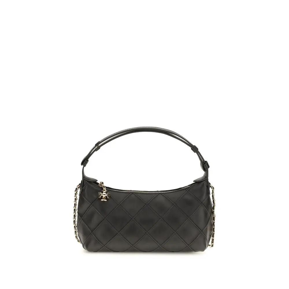 Tory Burch Black Calf Leather Bos Taurus Handbag