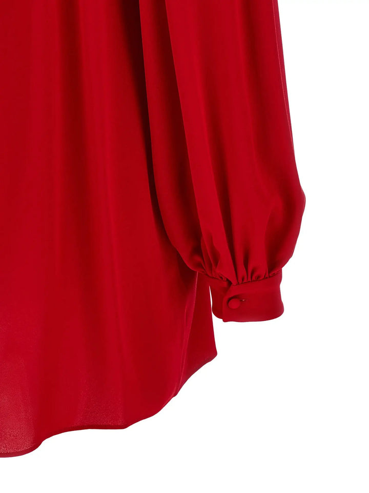Valentino Garavani Sample Sale | Valentino Garavani Red Silk Blouse - | Designer outlet
