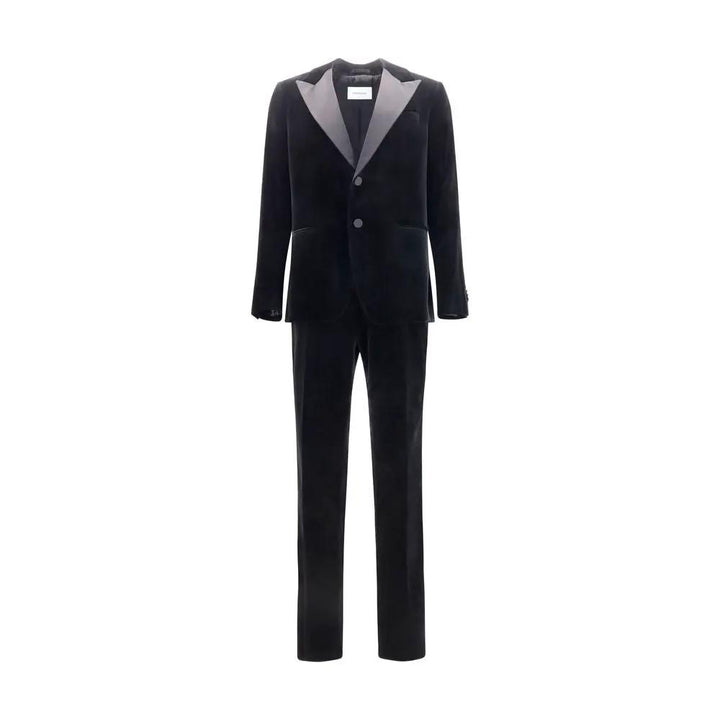 Ferragamo Sample Sale | Ferragamo Black Cotton Tuxedo - | Designer outlet