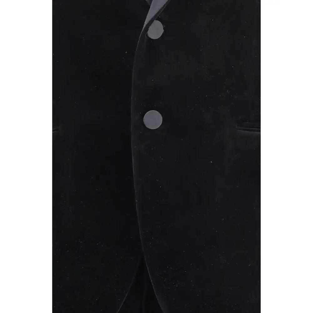 Ferragamo Sample Sale | Ferragamo Black Cotton Tuxedo - | Designer outlet