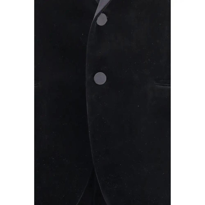Ferragamo Sample Sale | Ferragamo Black Cotton Tuxedo - | Designer outlet