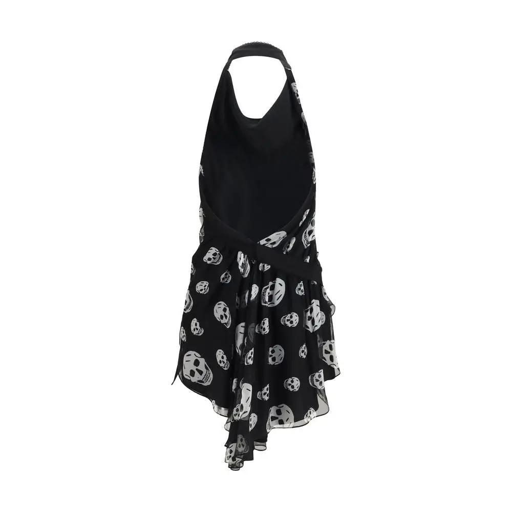 Alexander McQueen Black Silk Sleeveles T-Shirt