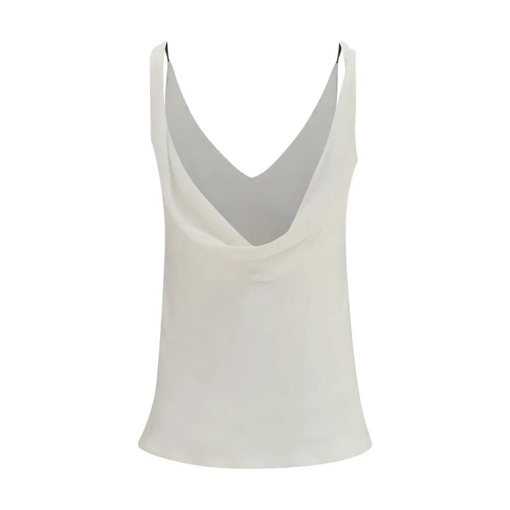 Brunello Cucinelli Sample Sale | Brunello Cucinelli Beige Silk Blouse - | Designer outlet