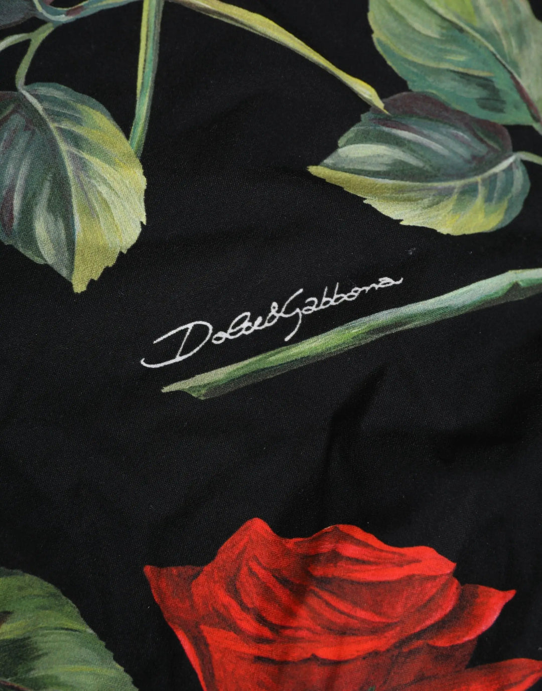 Dolce &amp; Gabbana Sample Sale | Dolce &amp; Gabbana Black Rose Print One Piece Swimsuit Swimwear - | Designer outlet