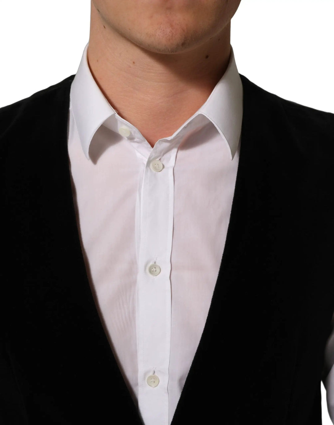 Dolce &amp; Gabbana Sample Sale | Dolce &amp; Gabbana Black Wool Blend Waistcoat Formal Dress Vest - | Designer outlet