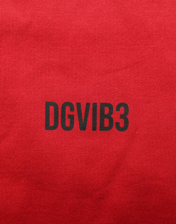 Dolce &amp; Gabbana Sample Sale | Dolce &amp; Gabbana Red Cotton Graphic Print Crew Neck T-shirt - | Designer outlet