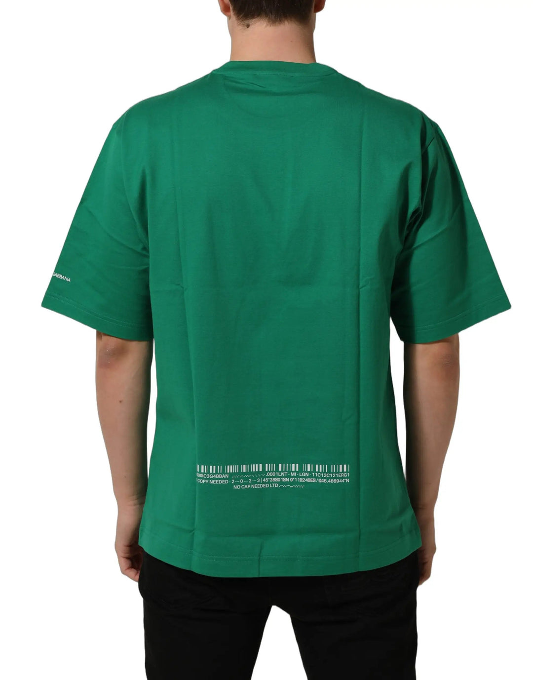 Dolce &amp; Gabbana Sample Sale | Dolce &amp; Gabbana Green Cotton DGVIB3 Print Crew Neck T-shirt - | Designer outlet