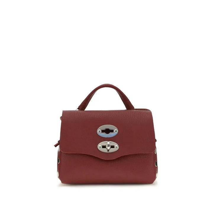 Zanellato Bordeaux Calf Leather Bos Taurus Shoulder Bag