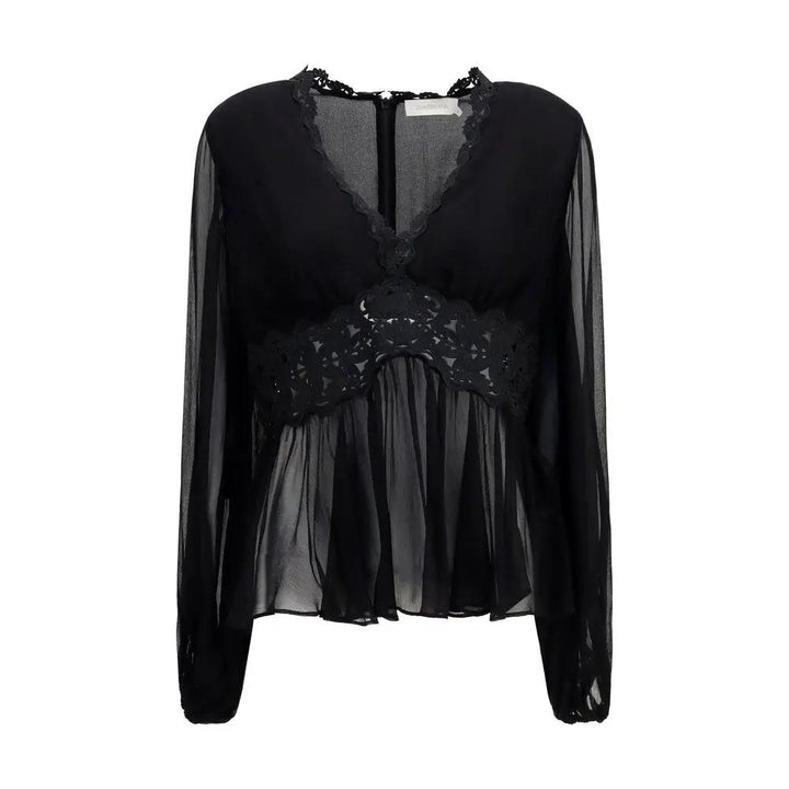 Zimmermann Black Viscose Blouse