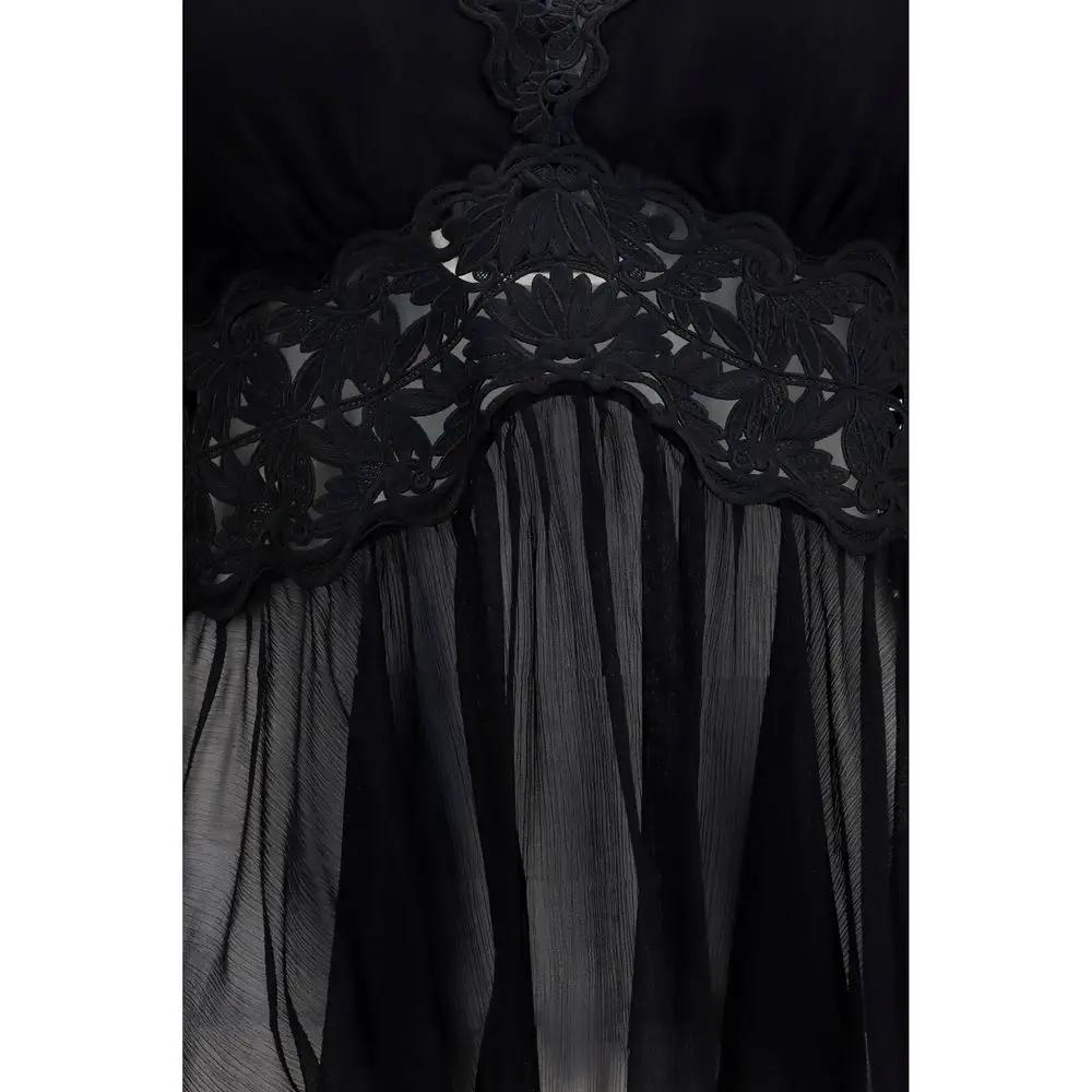 Zimmermann Black Viscose Blouse