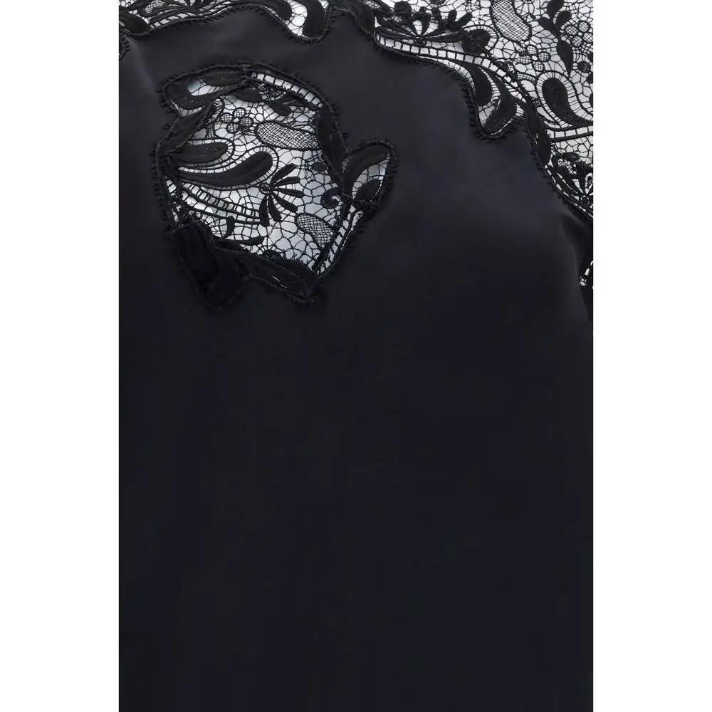 Ferragamo Black Silk Cocktail Dress