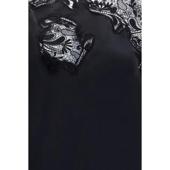 Ferragamo Black Silk Cocktail Dress