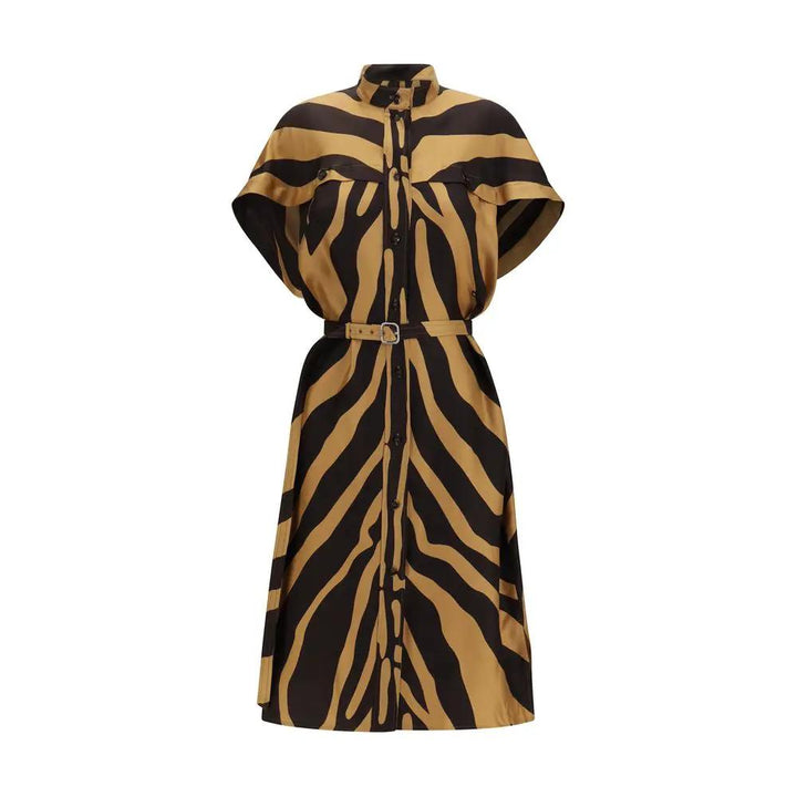 Ferragamo Multicolor Viscose Casual Dress