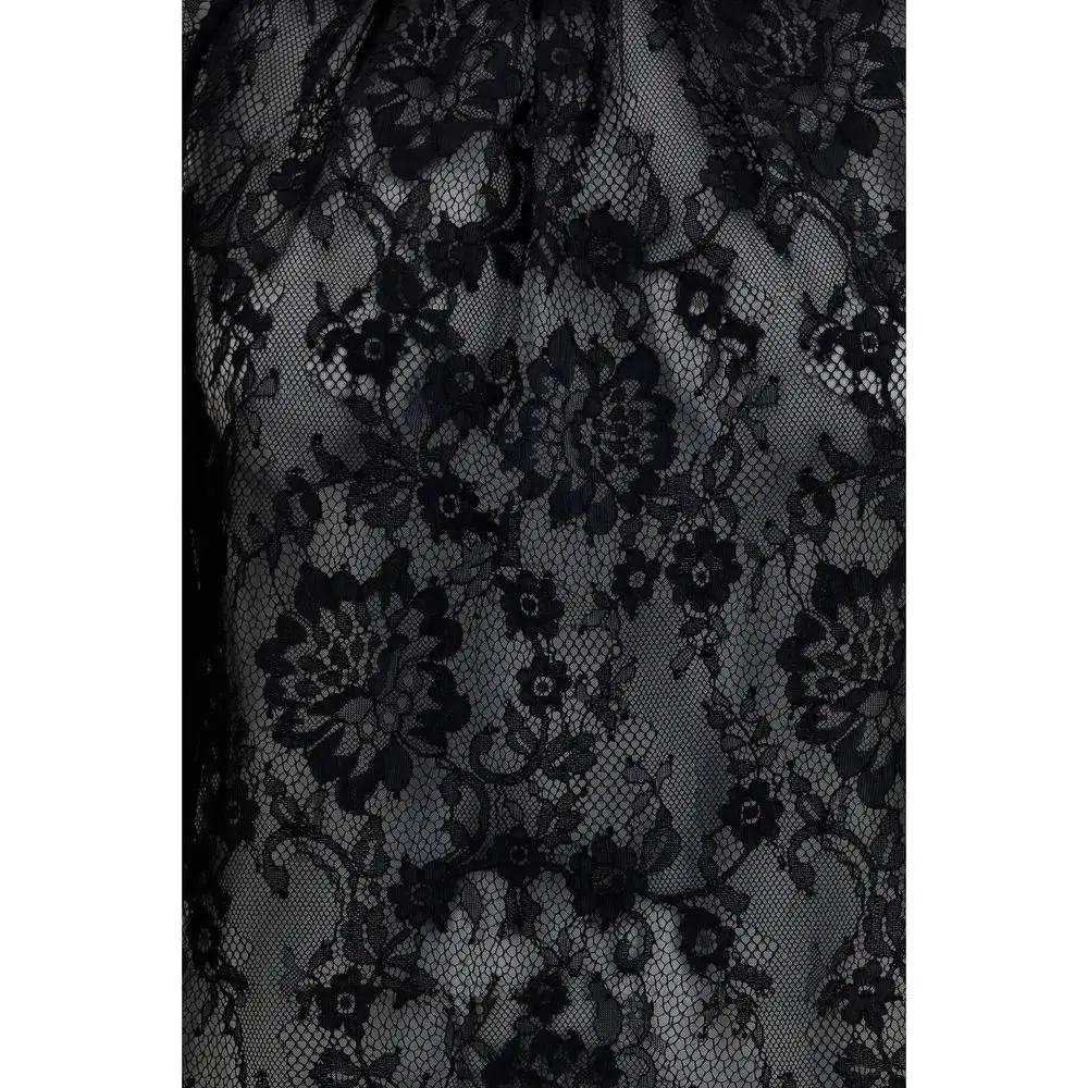 Self-Portrait Black Polyamide Blouse