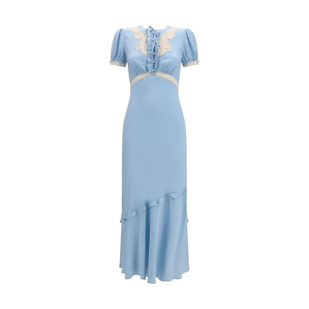 Self-Portrait Sample Sale | Self-Portrait Blue Viscose Casual Dress - | Designer outlet
