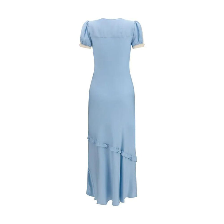 Self-Portrait Sample Sale | Self-Portrait Blue Viscose Casual Dress - | Designer outlet
