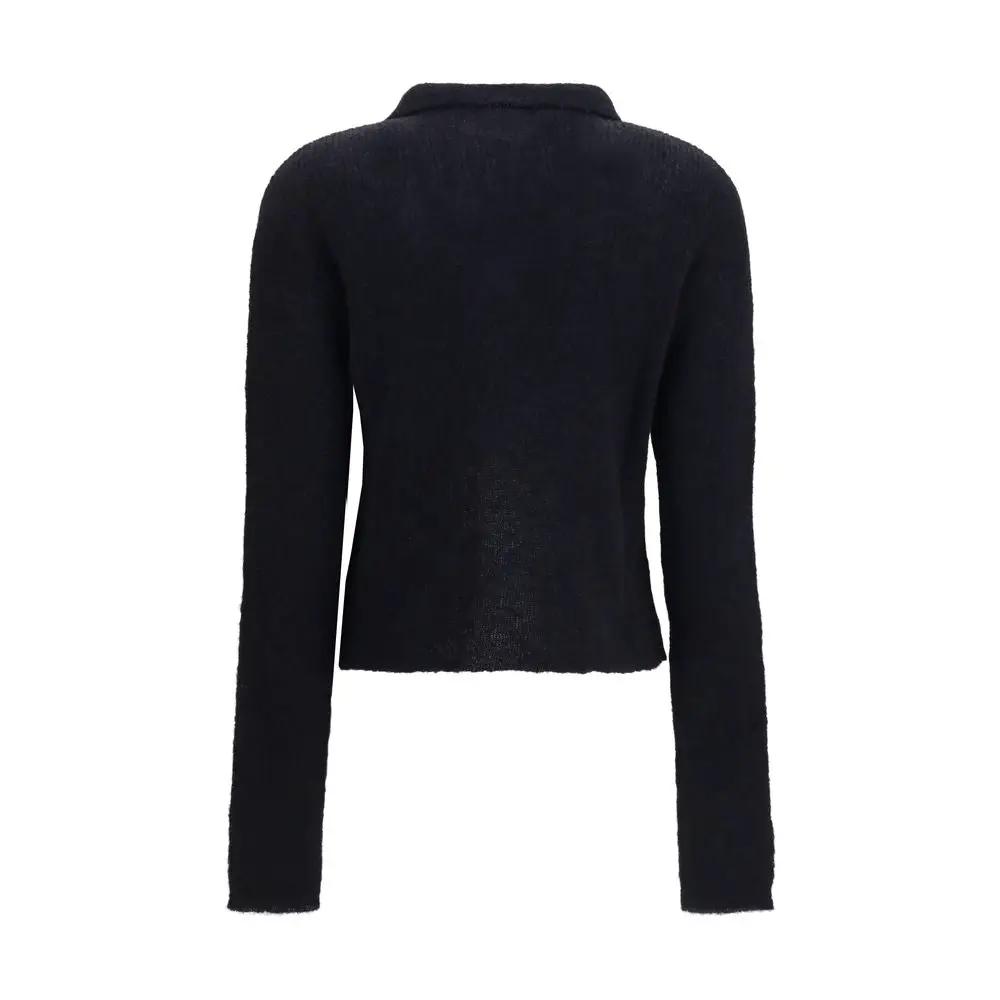 Our Legacy Sample Sale | Our Legacy Black Alpaca Vicugna Pacos Polo Shirt - | Designer outlet