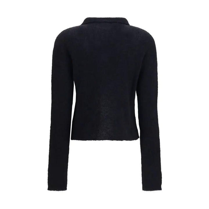 Our Legacy Black Alpaca Vicugna Pacos Polo Shirt