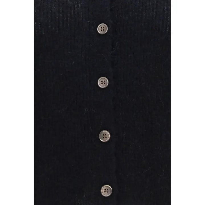 Our Legacy Black Alpaca Vicugna Pacos Polo Shirt