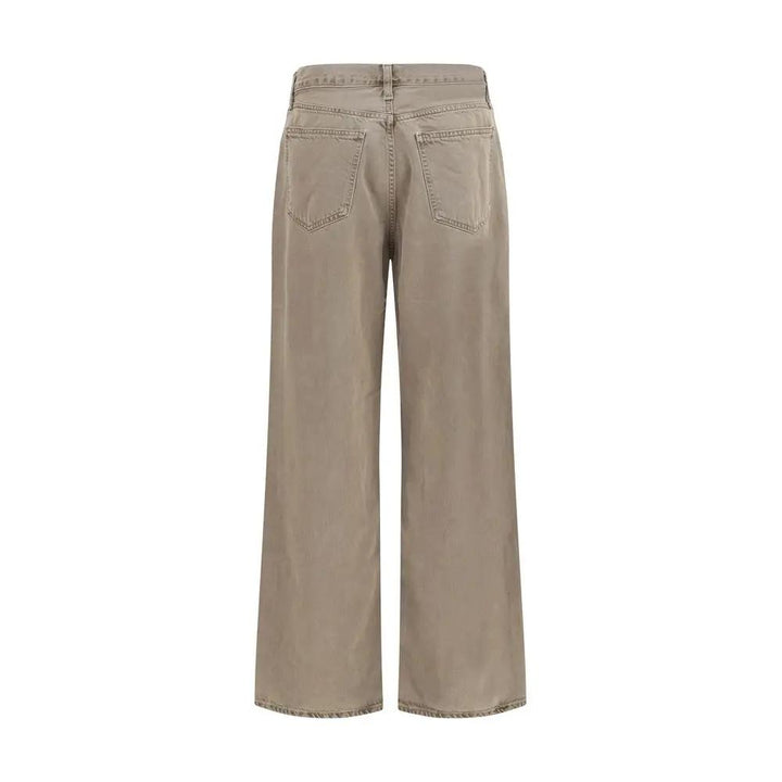 Agolde Brown Cotton Casual Pants