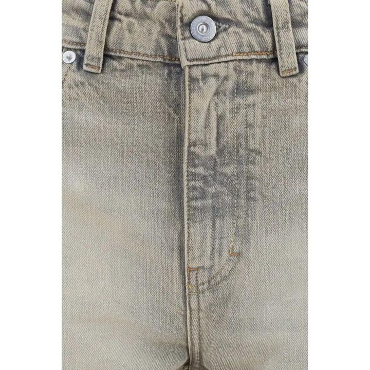 Our Legacy Gray Cotton Straight-Leg Jeans