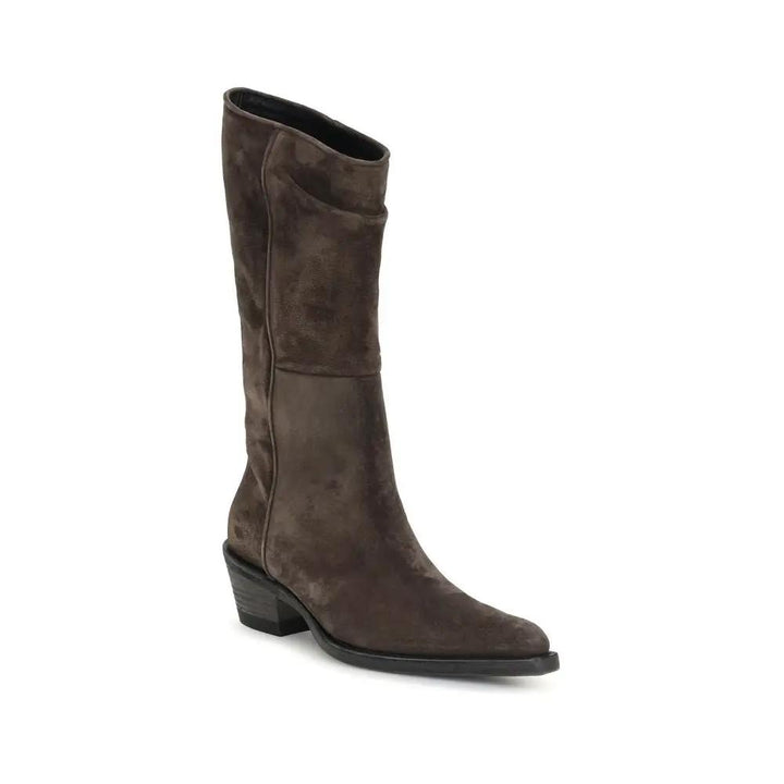 Khaite Sample Sale | Khaite Brown Leather Ankle Boots - | Designer outlet