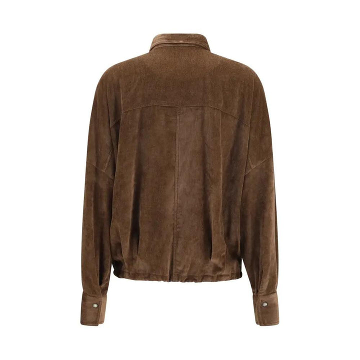 Brunello Cucinelli Sample Sale | Brunello Cucinelli Brown Viscose Pattern Shirt - | Designer outlet