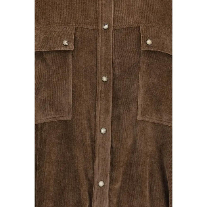 Brunello Cucinelli Sample Sale | Brunello Cucinelli Brown Viscose Pattern Shirt - | Designer outlet