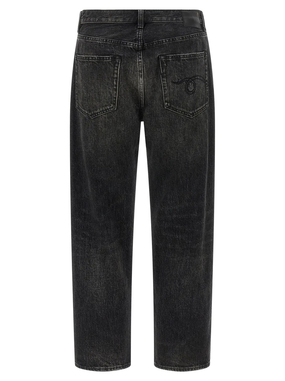 R13 Sample Sale | R13 Black Cotton Straight-Leg Jeans - | Designer outlet