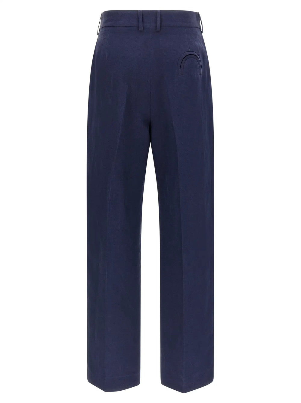 Blazé Milano Sample Sale | Blazé Milano Blue Linen Casual Pants - | Designer outlet