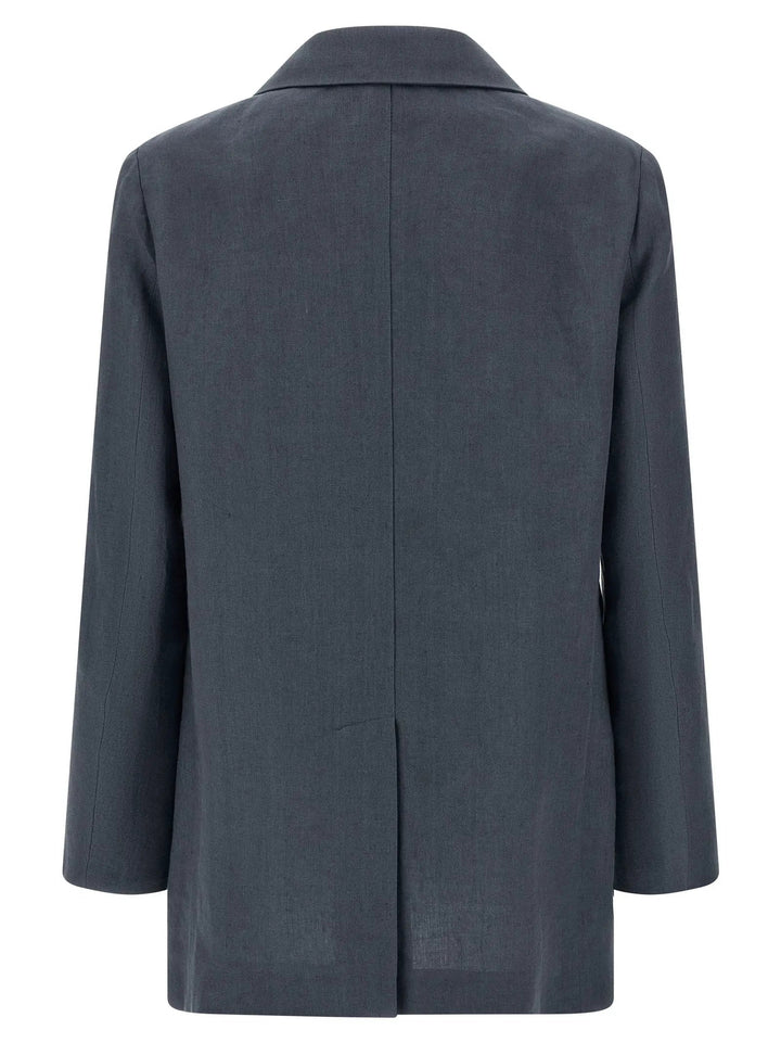Blazé Milano Sample Sale | Blazé Milano Blue Linen Blazer - | Designer outlet