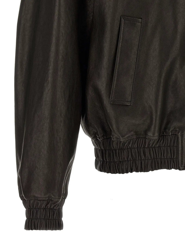 Valentino Garavani Sample Sale | Valentino Garavani Black Calfskin Leather Jacket - | Designer outlet