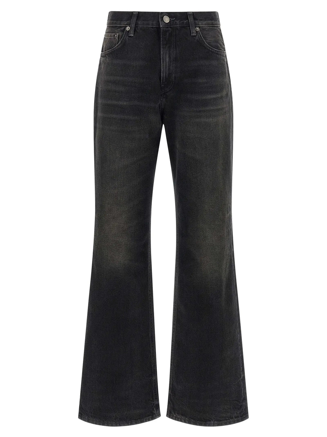 Haikure Black Cotton Flared Jeans