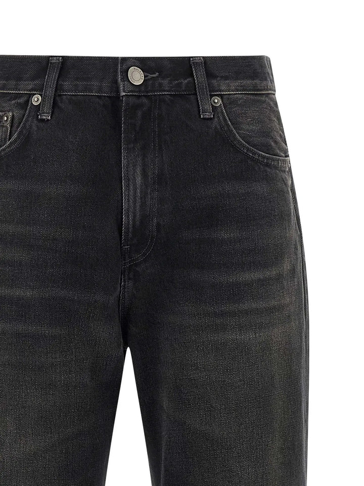 Haikure Black Cotton Flared Jeans