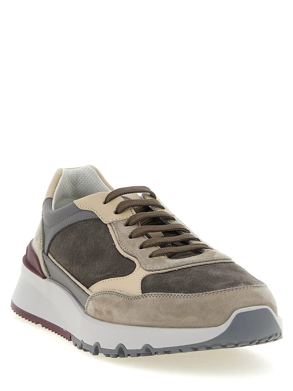 Brunello Cucinelli Sample Sale | Brunello Cucinelli Multicolor Calfskin Athletic Sneakers - | Designer outlet