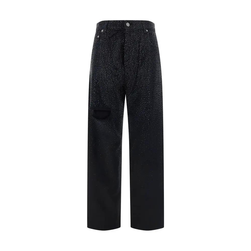 Golden Goose Black Cotton Casual Pants